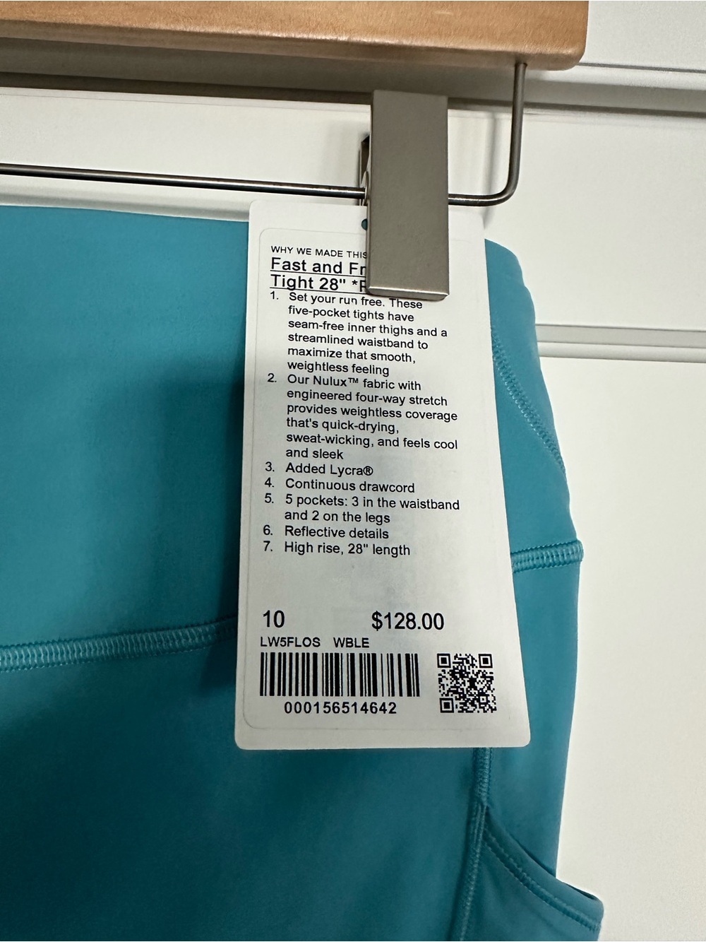 lululemon athletica Teal High-Rise Performance Leggings
